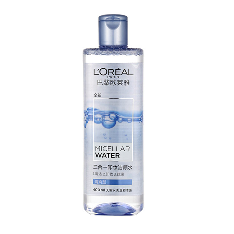 欧莱雅三合一卸妆洁颜水清爽型 400ml/支 6928820030202