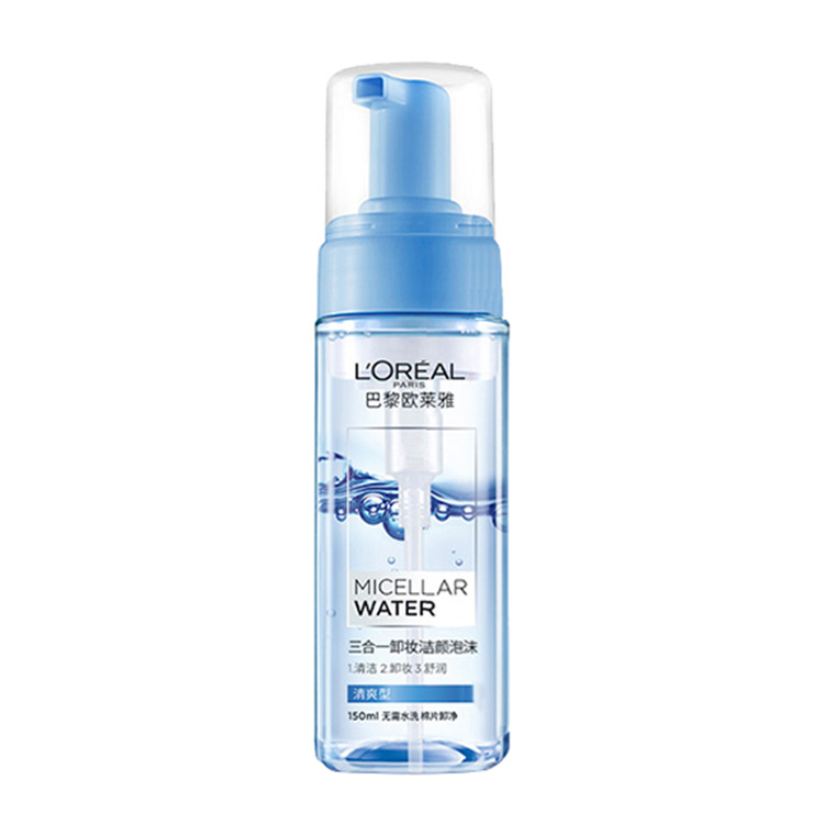 欧莱雅三合一卸妆洁颜泡沫清爽型 150ml/支 6928820030783